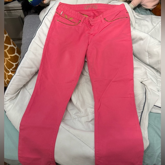 Robins Jeans pink with Gold rocks - Picture 1 of 4